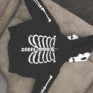 Halloween infant Skeleton Hoodie